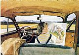 Edward Hopper Canvas Paintings - Jo in Wyoming